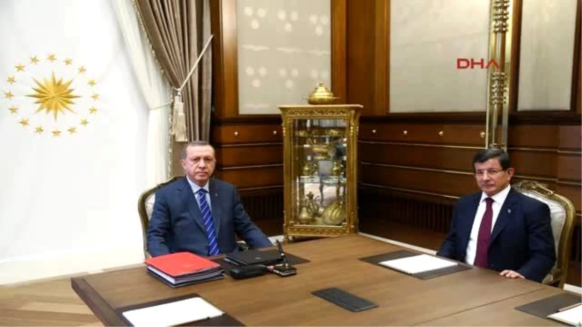 Cumhurbaşkanı Erdoğan, Başbakan Davutoğlu\'nu Kabul Etti