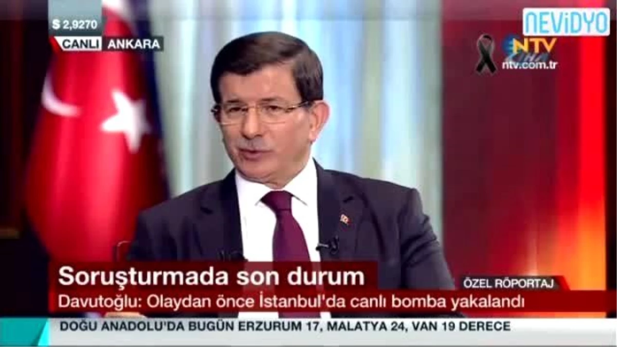 Davutoğlu: Ankara\'daki Saldırının Arkasında...