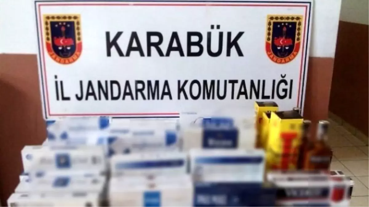 Jandarmadan Kaçak Sigara ve İçki Operasyonu