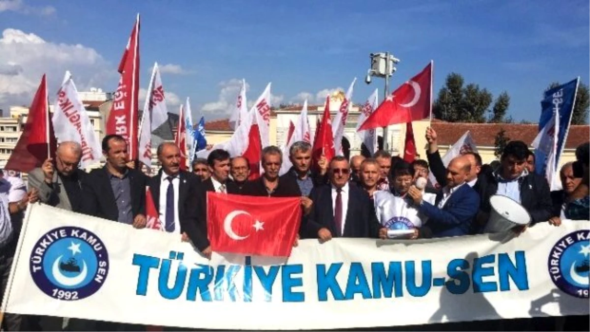 Kamu-sen Ankara\'daki Terör Saldırısını Protesto Etti