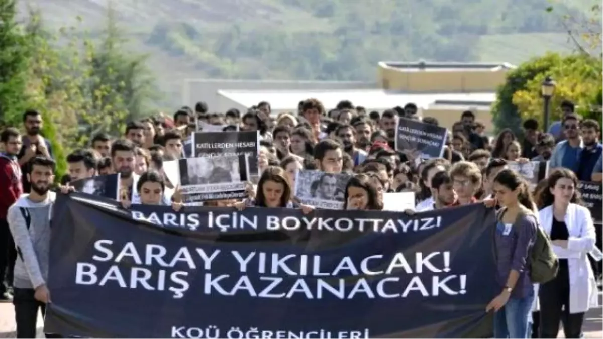 Kocaeli Üniversitesi Öğrencilerinden Ankara\'daki Patlamaya Protesto