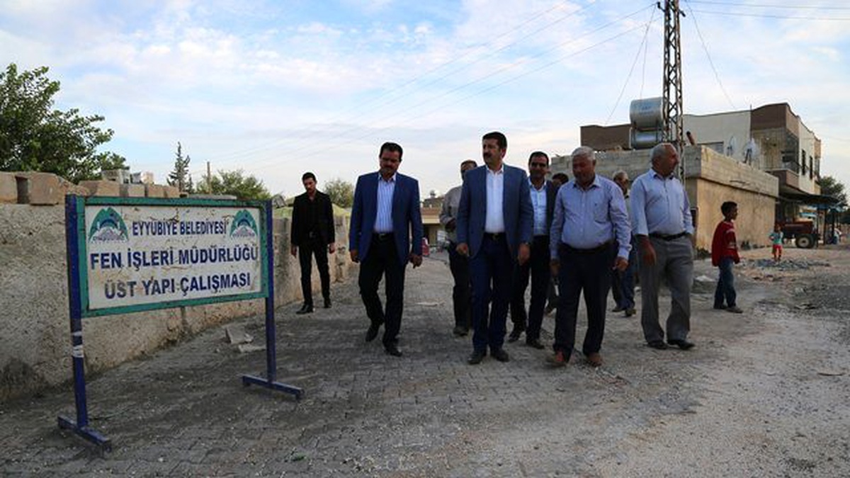 Yardımcı\'da Yol Ve Parke Taşı Çalışmaları