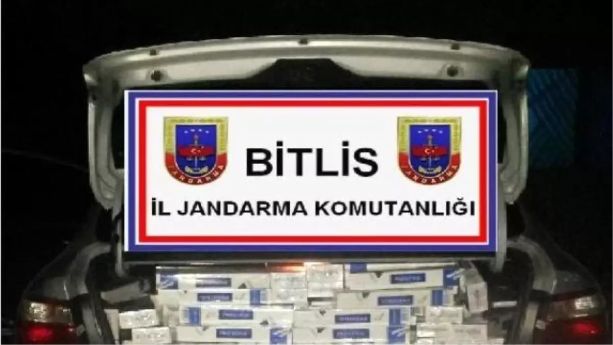 Bitlis\'te Kaçak Kaçak Sigara Operasyonu