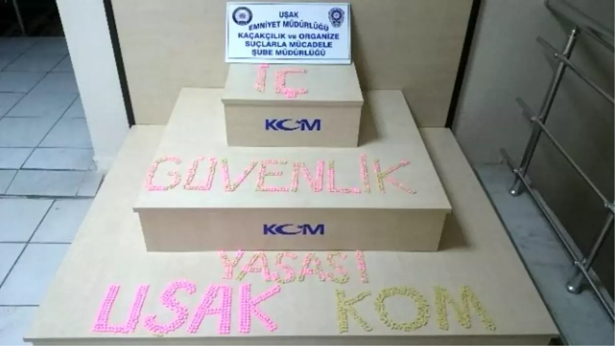 Uşak\'ta Uyuşturucu Hap ve Kaçak Sigara Operasyonu