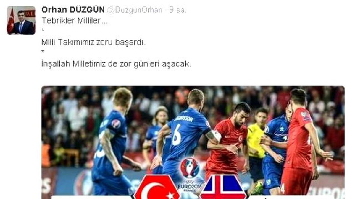 Kayseri Protokolünde Milli Sevinç