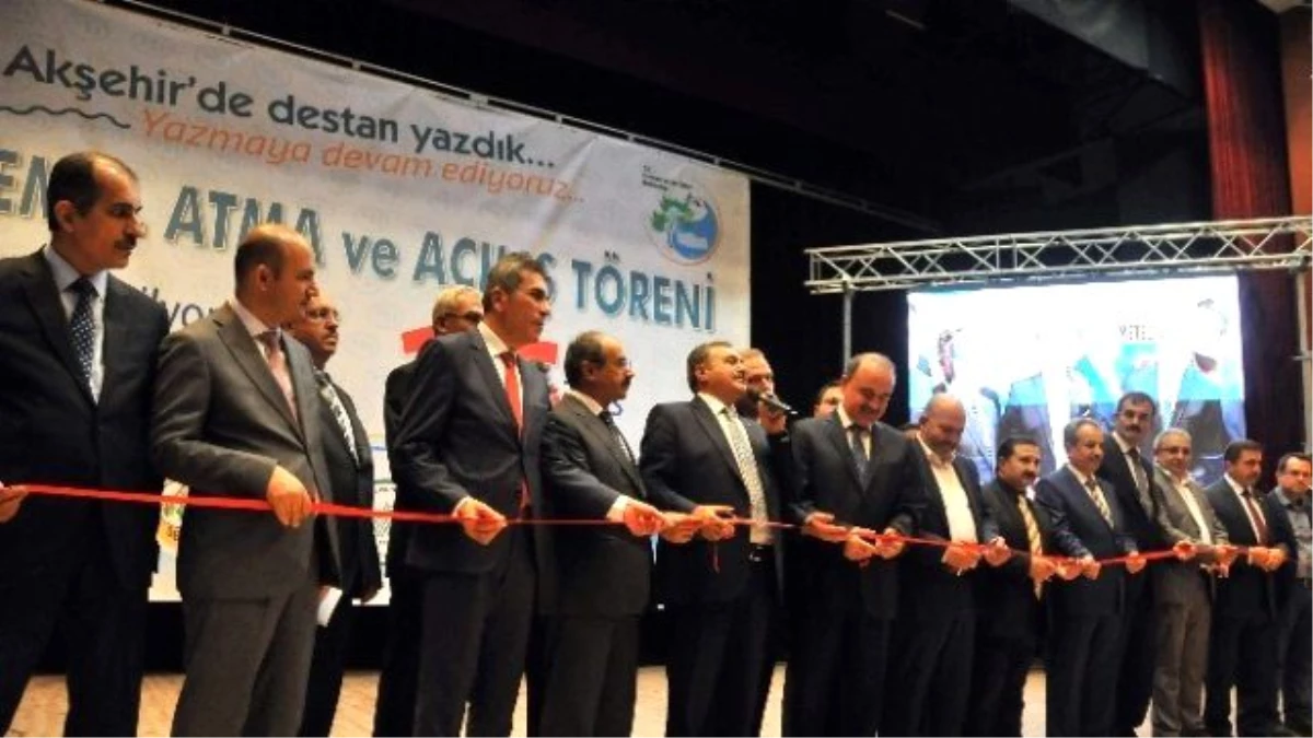 Bakan Eroğlu Toplu Açılış ve Temel Atma Törenine Katıldı