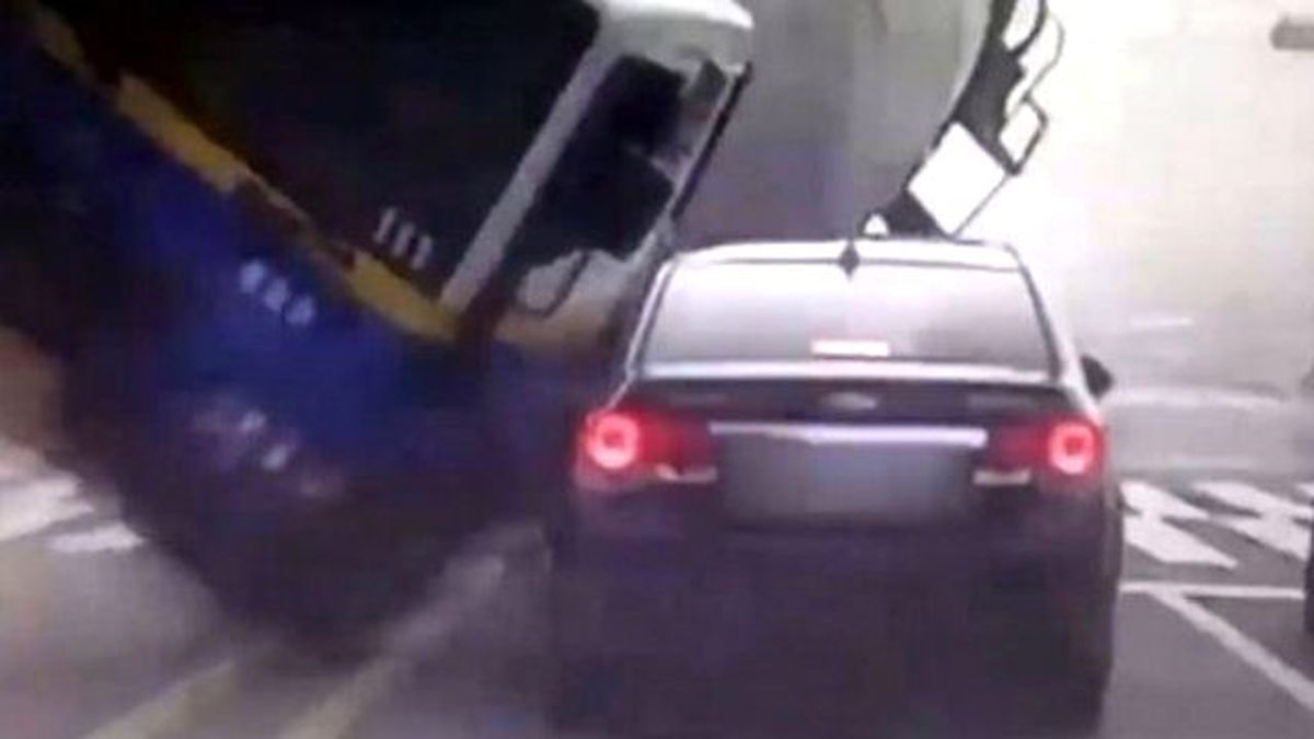 Beton Mikseri, Otomobili Ezdi O Anlar Saniye Saniye Kaydedildi