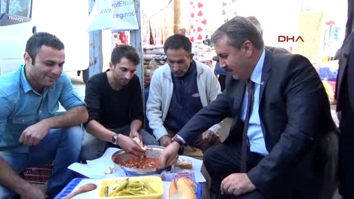 Destici, Mardinli Pazarcıların Sofrasına Misafir Oldu