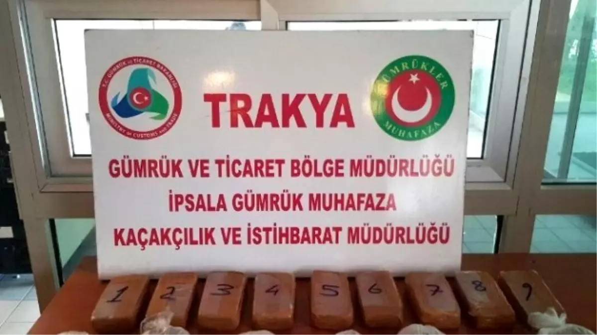 İpsala Gümrüğünde 8 Kilo Eroin Yakalandı