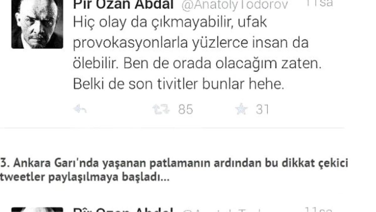 Patlamayla İlgili Tweet Atanlardan Biri Eskişehir\'de Yakalandı