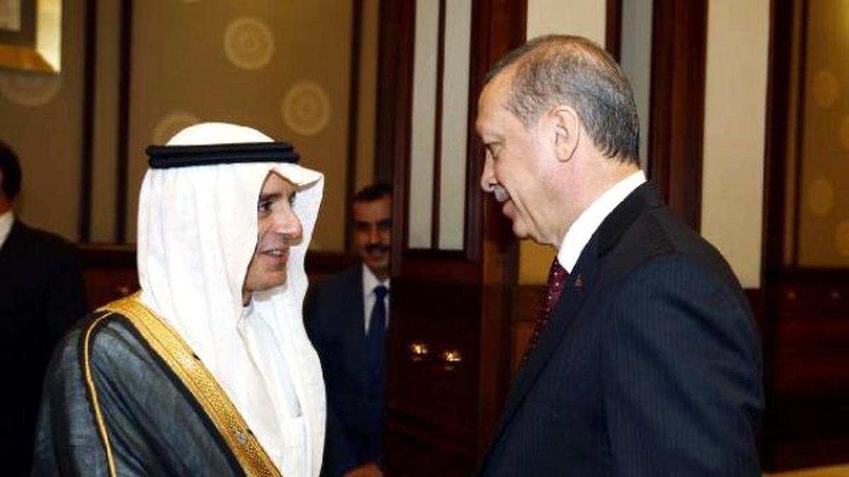 Suudi Arabistan Dışişleri Bakanı Cumhurbaşkanlığı Sarayı\'nda