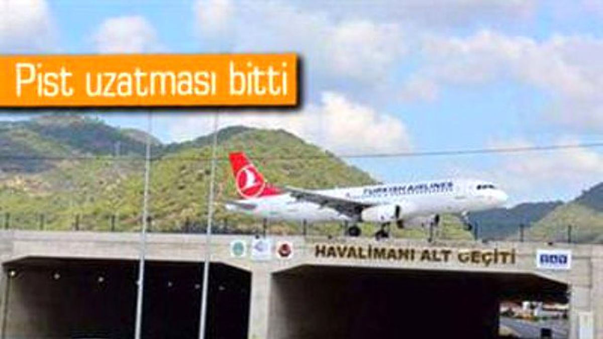 Altından Karayolu Geçen Havalimanımız Oldu