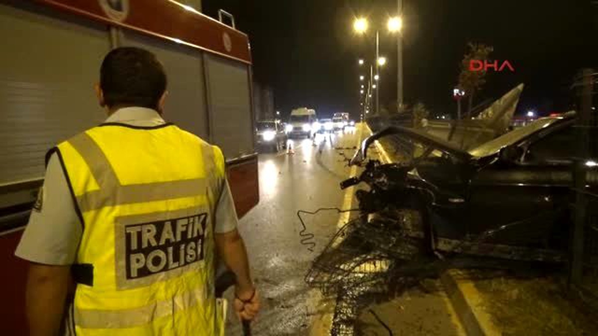 Antalya - Alkollü Sürücü Hızını Alamadı