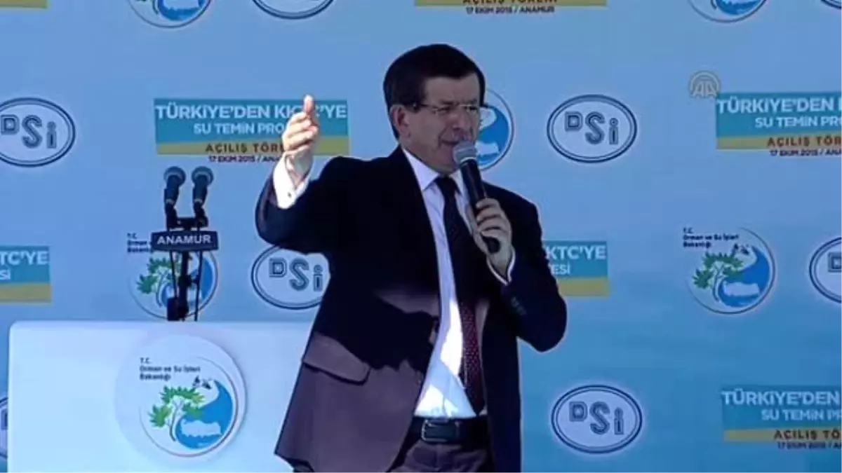 Davutoğlu: "(Anaköprü)türkiye Kıbrıs Arasında Kıyamete Kadar Sürecek Bir Gönül Köprüsünün...