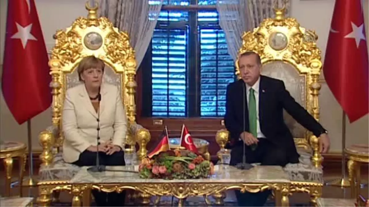 Cumhurbaşkanı Erdoğan\'ın Merkel\'i Kabulü (2)