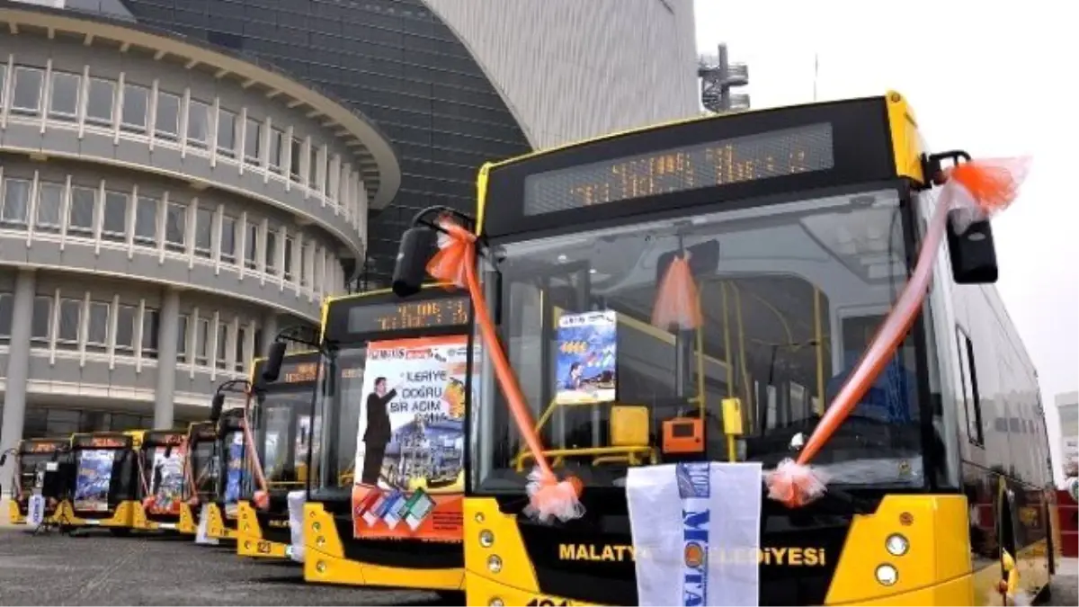 Malatya Büyükşehir Belediyesi, 10 Adet Trambüs ile 14 Adet Otobüs Alıyor