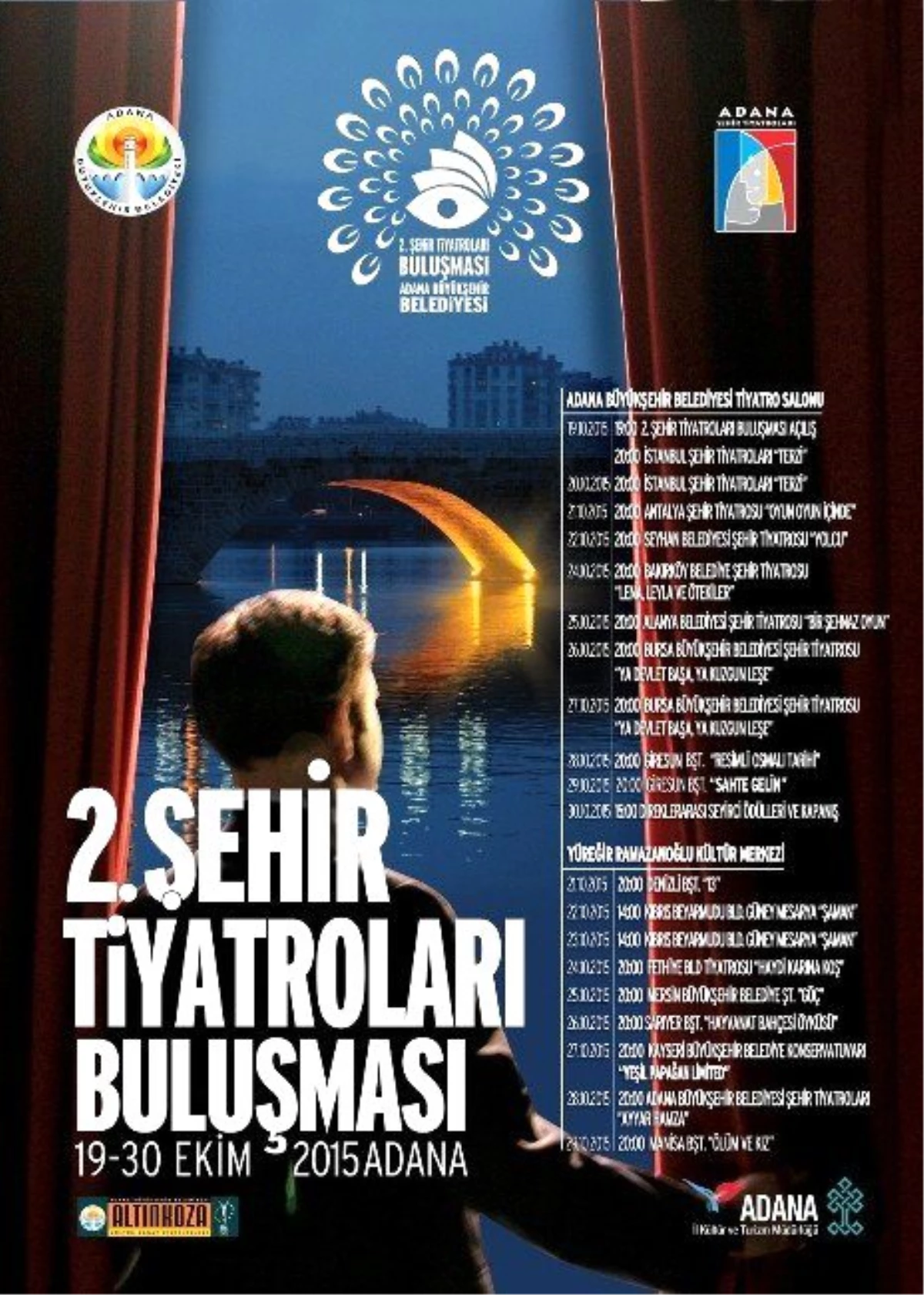 Adana\'da Şehir Tiyatroları Buluşması Başlıyor