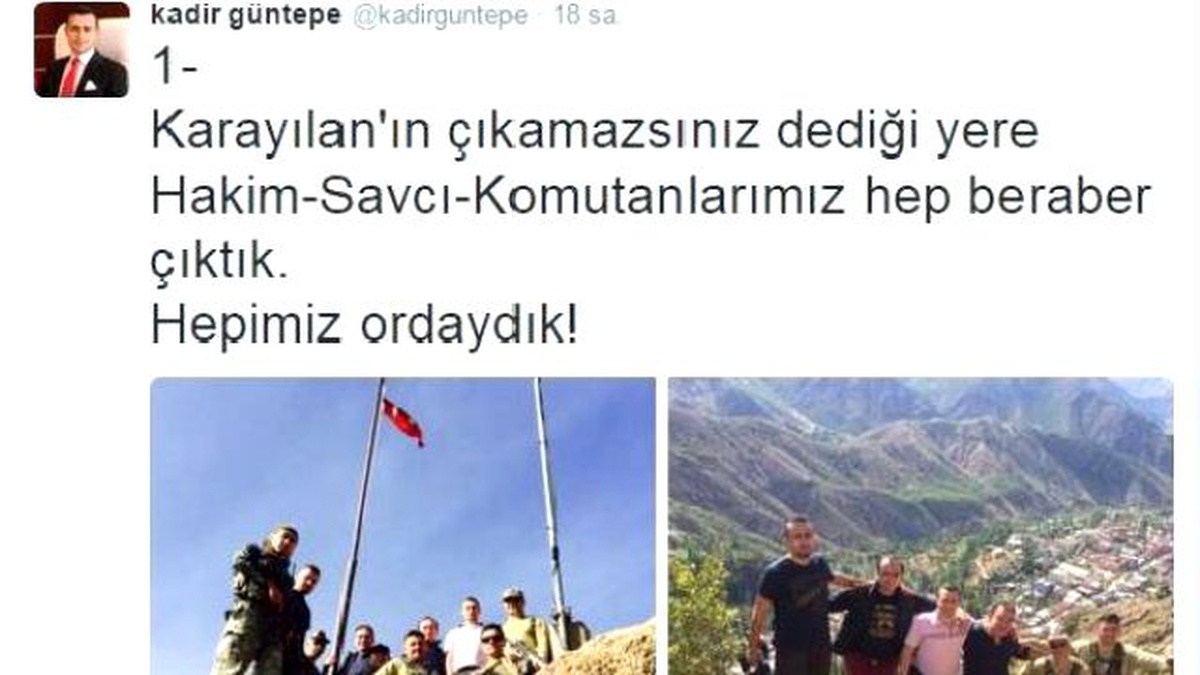 Beytüşşebap Kaymakamı: Karayılan\'ın Çıkamazsınız Dediği Yere Hep Beraber Çıktık