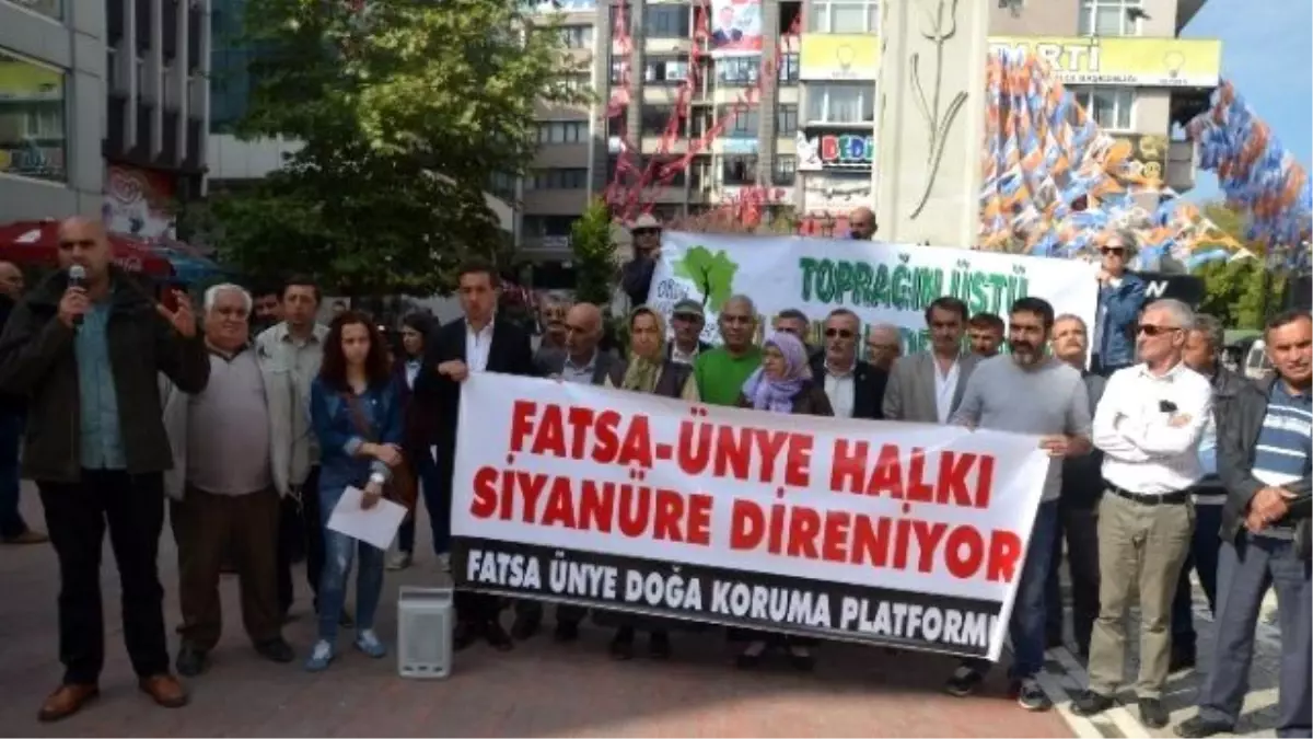 Fatsa Ünye Doğa Koruma Platformu\'ndan Basın Açıklaması