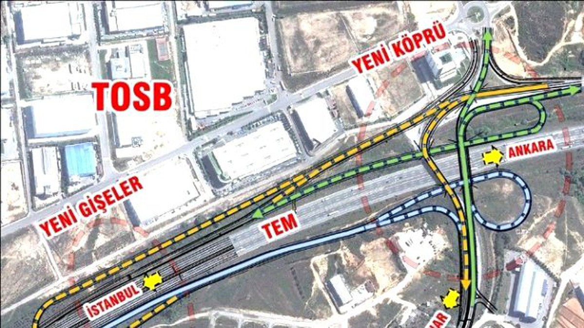 Kocaeli Büyükşehir\'den Çayırova Osb\'ye Köprülü Kavşak