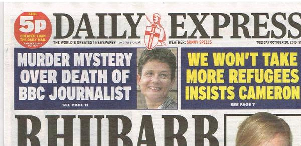 Daily Express: "Eski Muhabir Cinayete Kurban Gitmiş Olabilir"