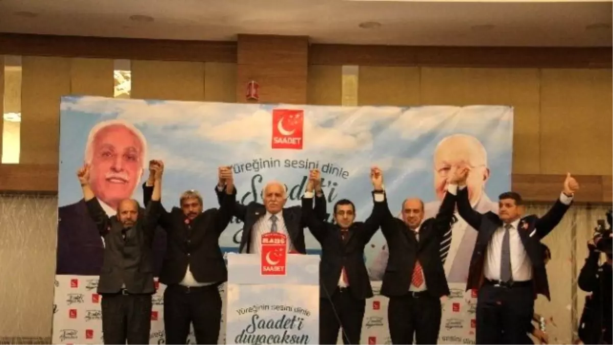 Saadet Partisi Genel Başkanı Kamalak Elazığ\'da