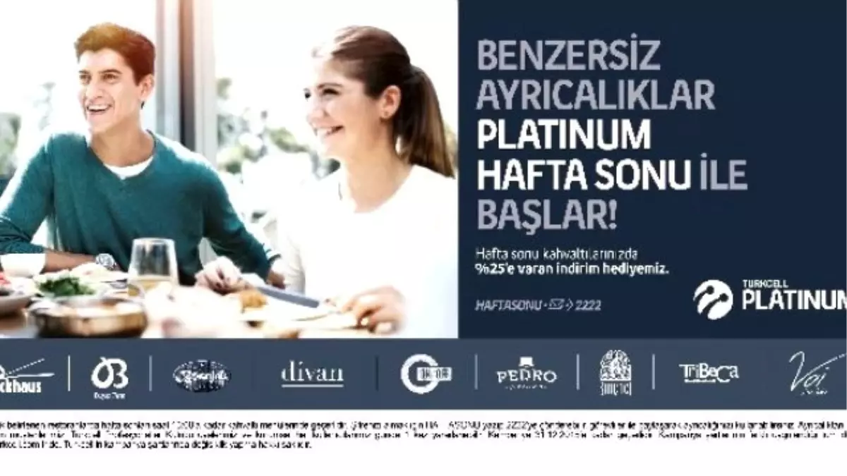 Turkcell Platınum\'dan Hafta Sonu Ayrıcalıkları