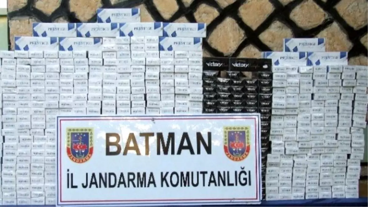 Batman\'da Sigara Kaçakçılığı Yapan Bir Kişi Tutuklandı