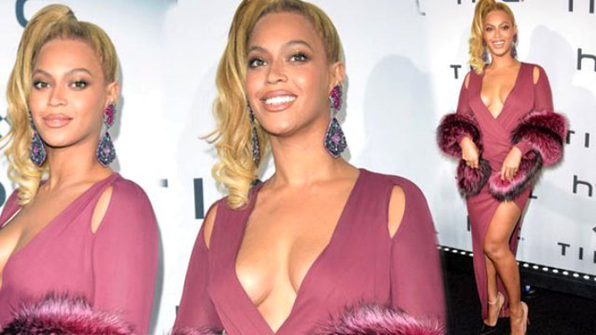 Beyonce Dekolteyi Abarttı