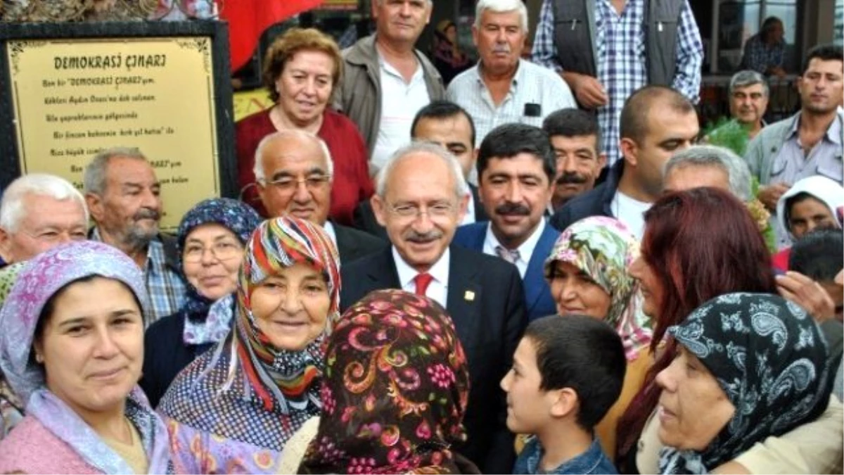 CHP Lideri Kılıçdaroğlu Menderes\'in Köyünü Ziyaret Etti