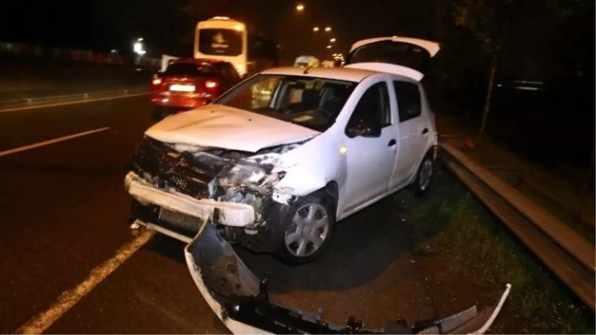 Yoğun Yağış Kazaya Neden Oldu: 2 Yaralı
