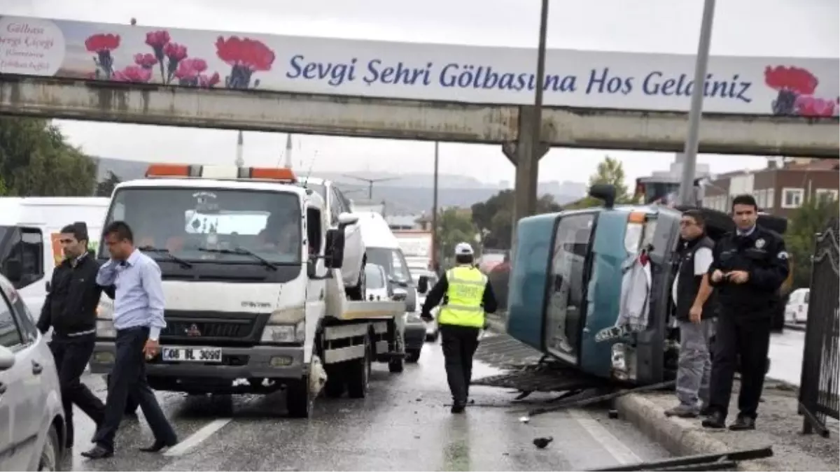 Ankara-konya Yolunda Kaza: 1 Yaralı