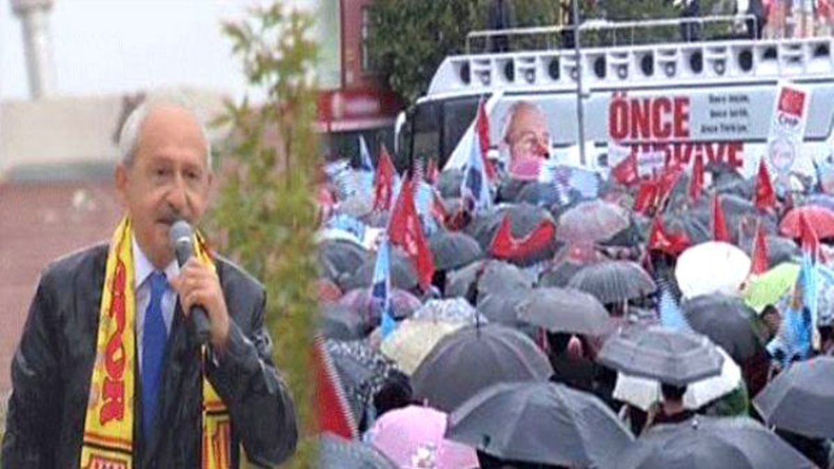 Kılıçdaroğlu Malatya Mitinginde Sırılsıklam Oldu
