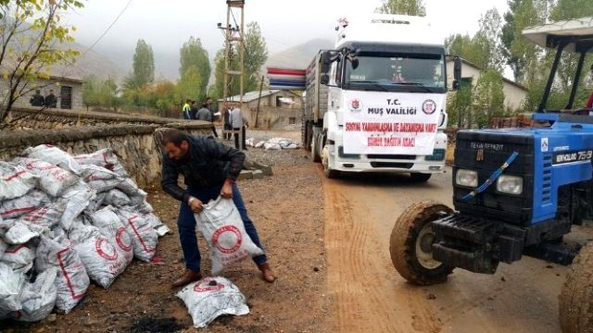 Muş\'ta 35 Bin Ton Yardım Kömürü Dağıtımı Başladı
