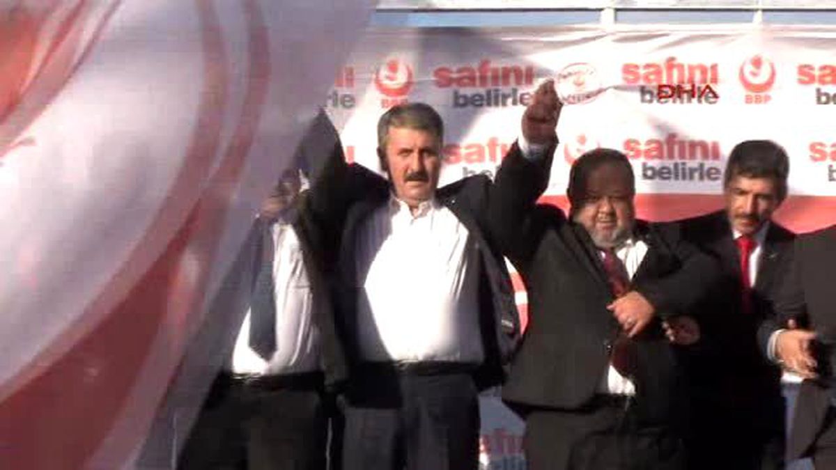 Kayseri BBP Genel Başkanı Destici: Sayın Başbakan Buyrun Cizre\'ye, Bergama\'da Mitingi Herkes Yapar