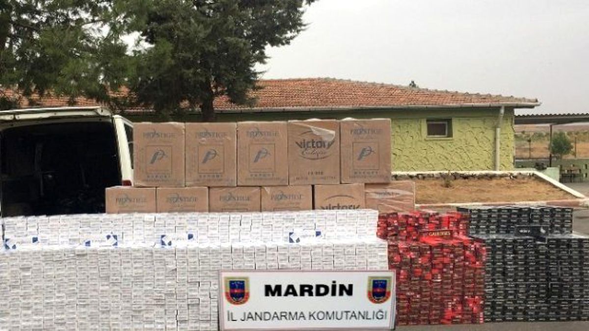 Mardin\'de 84 Bin Paket Kaçak Sigara Ele Geçirildi