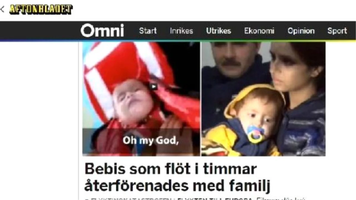 Suriyeli Bebek Haberi İsveç Basınında