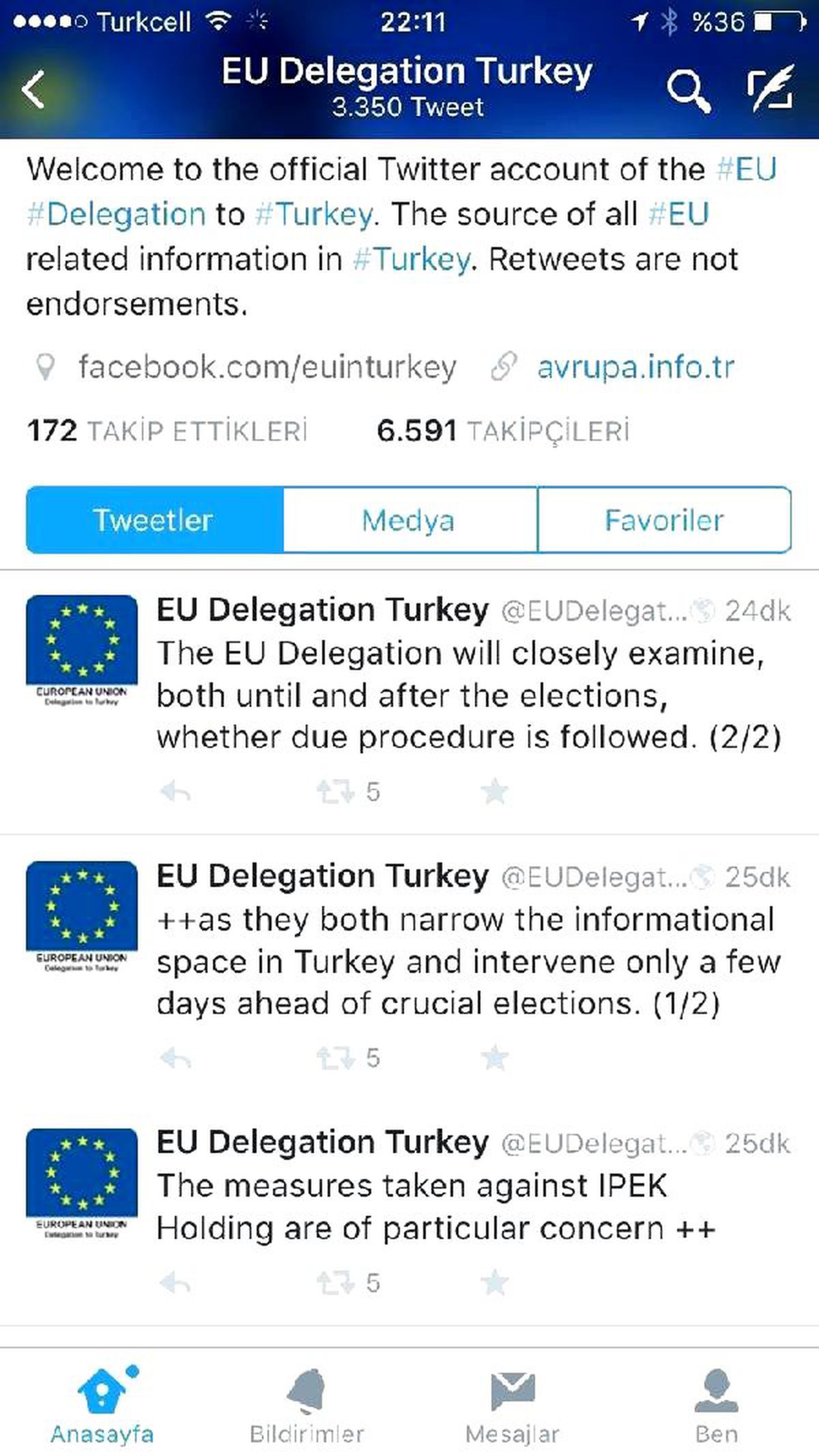 AB Türkiye Delegasyonu\'ndan Koza İpek Holding Açıklaması