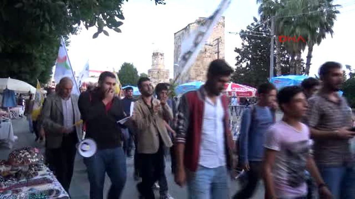 Tunceli'de Öldürülen Teröristler İçin Antalya'da Yürüyüş