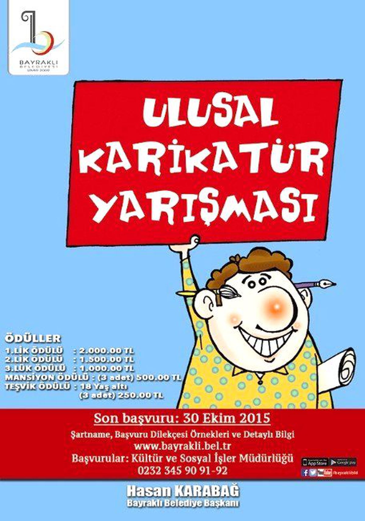 Bayraklı\'da Karikatür Yarışmasında Başvurular Bitiyor