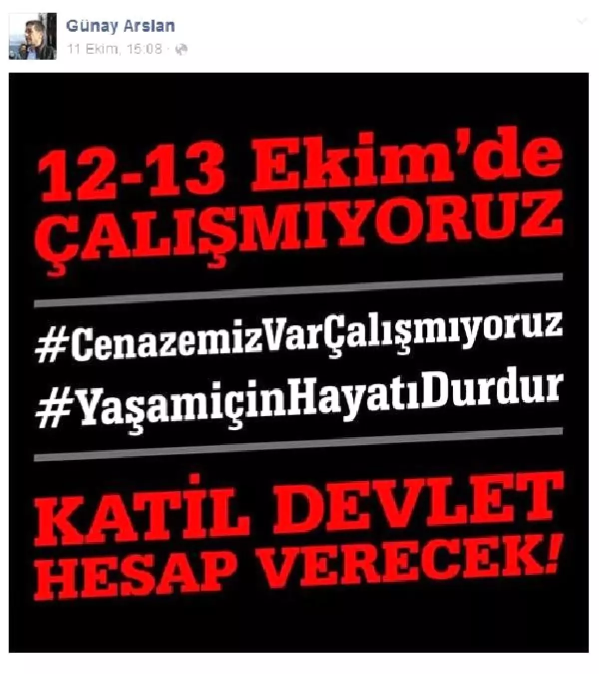 CHP\'li Yöneticiye \'Katil Devlet Hesap Verecek\' Paylaşımından Soruşturma