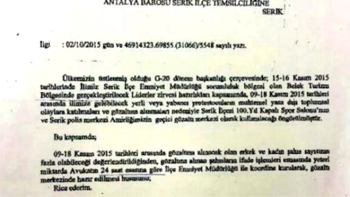 G-20\'de Protestocuları Gözaltı İçin Kapalı Spor Salonu Hazırlandı