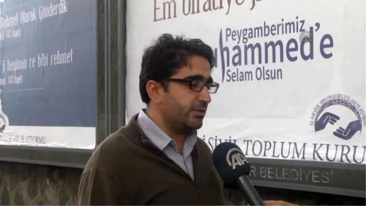 Diyarbakır\'da Asılan Afişe, "Afişle" Tepki Gösterilmesi