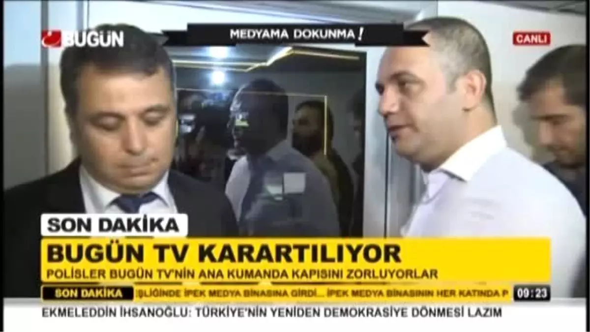 Kanaltürk ve Bugün Tv\'nin Ana Kumanda Odasında Tartışma