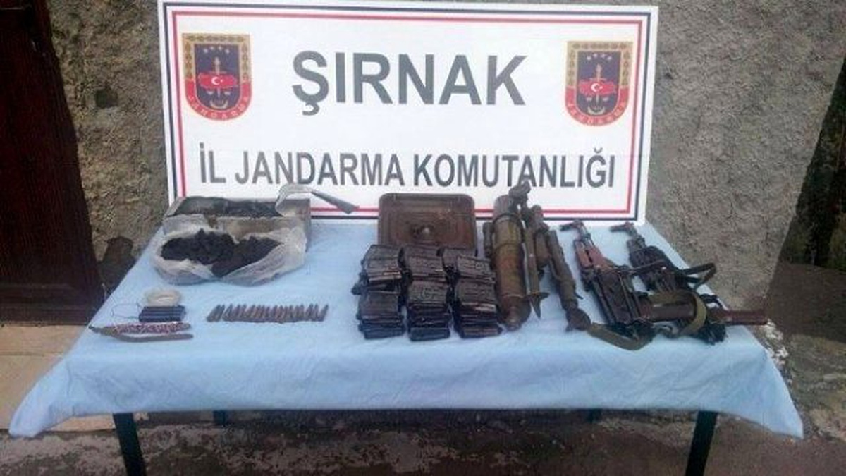 Şırnak\'ta PKK\'ya Ait Mühimmat Ele Geçirildi