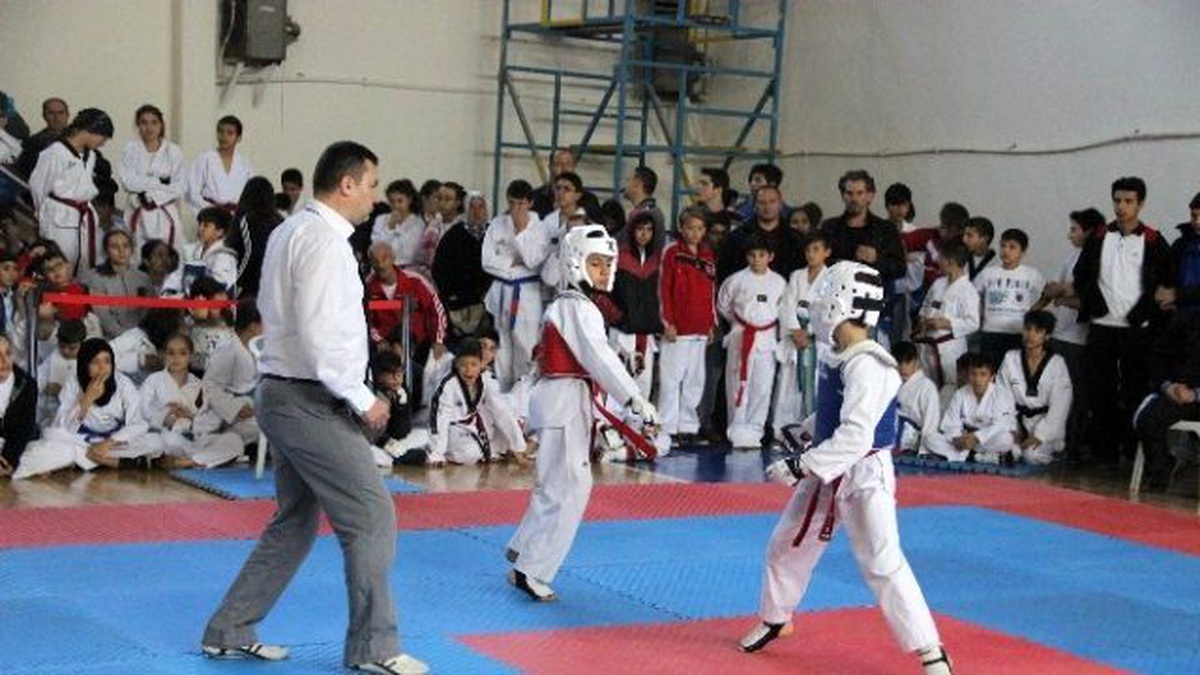 Eskişehir\'de Cumhuriyet Bayramı Tekvando Müsabakaları