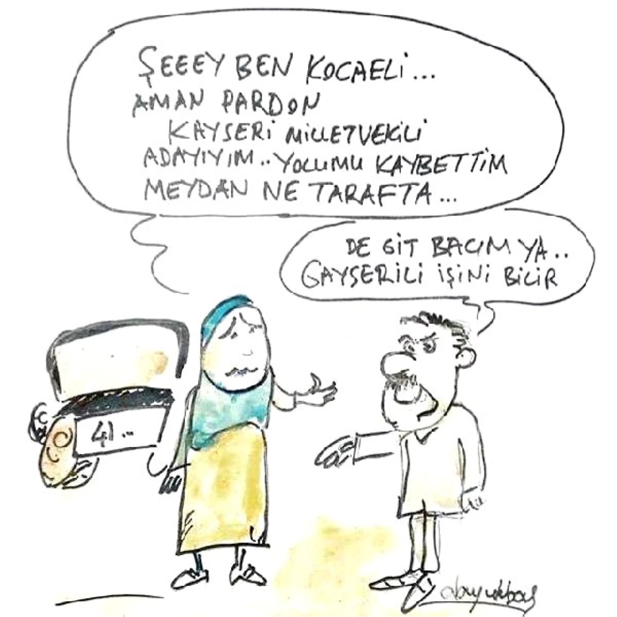 Kayseri MHP\'den Karikatürlü Seçim Çalışması