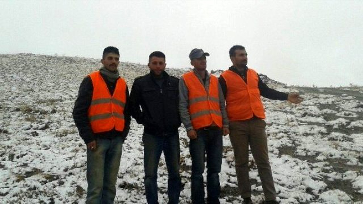 Berçelan Yaylası\'na Yılın İlk Karı Düştü