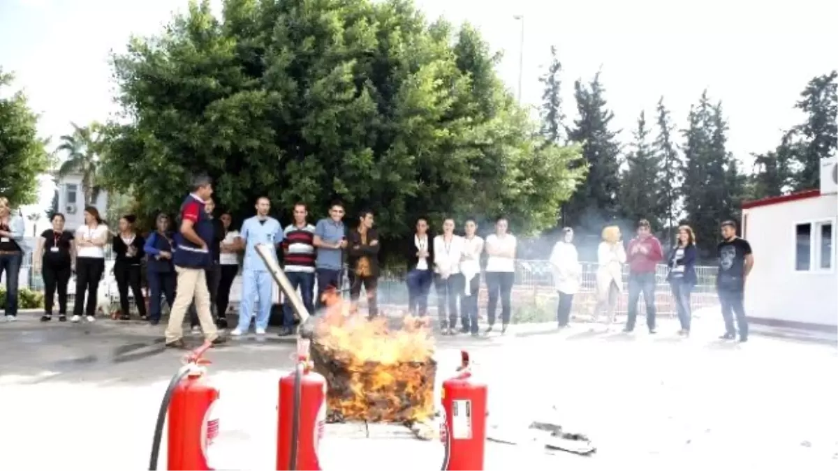 Hastanede Yangın Tatbikatı