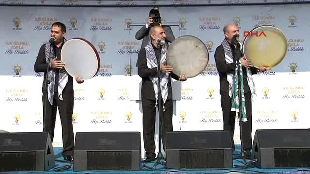 Konya Başbakan Davutoğlu Mitingi Öncesi Grup Tillo Sürprizi